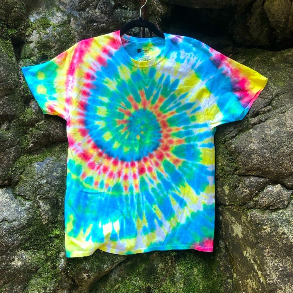A handmade shirt Inspired by the rainforests in Vancouver at Lynn Canyon